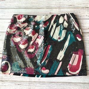Express Sequin Mini Skirt EUC